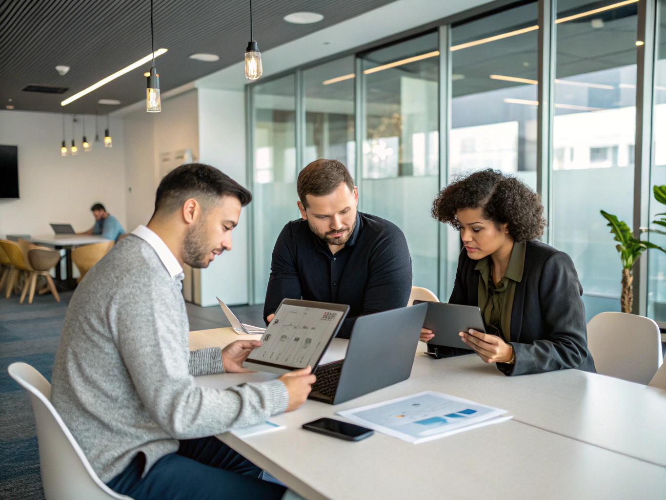 Complete Computing team reviewing IT consulting solutions